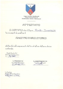 Attestato LAM Dona